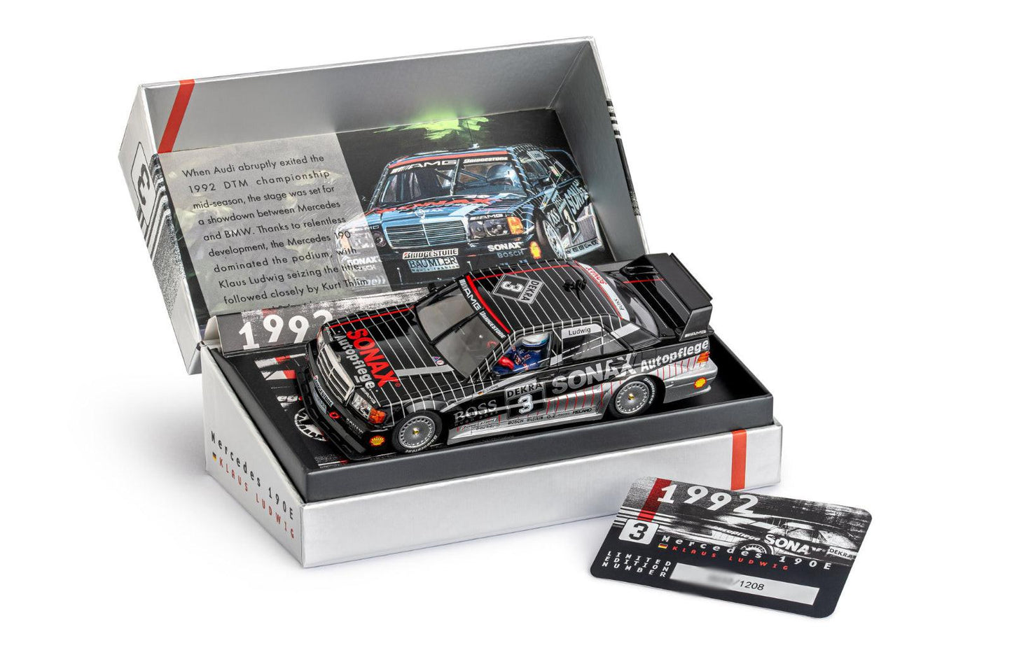 Slot.it Mercedes 190E DTM Winner 1992 Klaus Ludwig 1/32 Slot Car SICW25 CW25