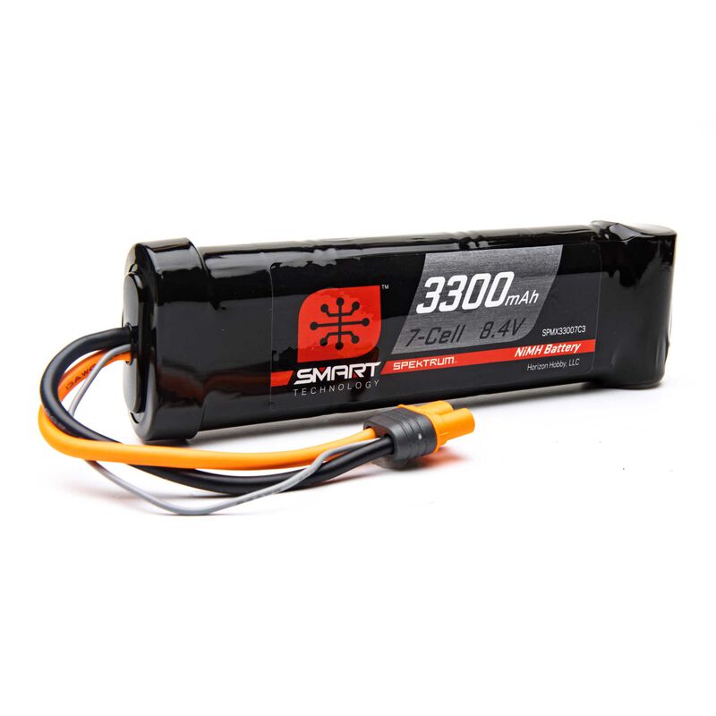 Spektrum 8.4V 3300mAh 7-Cell Smart NiMH Battery IC3