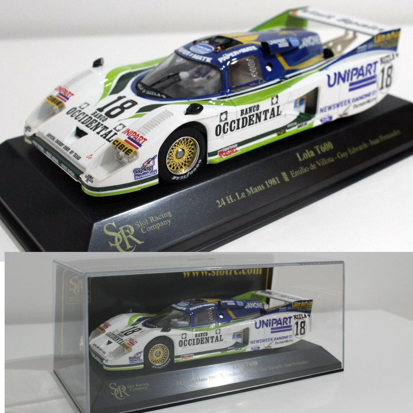 SRC Lola T600 24h. Le Mans 1981 1/32 Slot Car 01701.