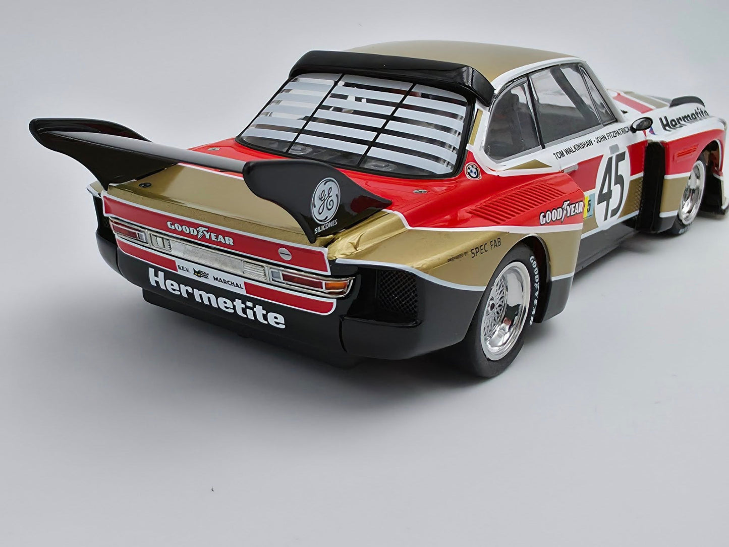 Racer Sideways BMW 3.5 CSL Gr.5 Le Mans 24h 1976 1/32 Slot Car SW86