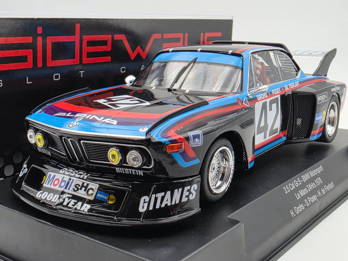 Sideways BMW 3.5 CSL Gr.5 Le Mans 24h 1976 1/32 Slot Car SW87