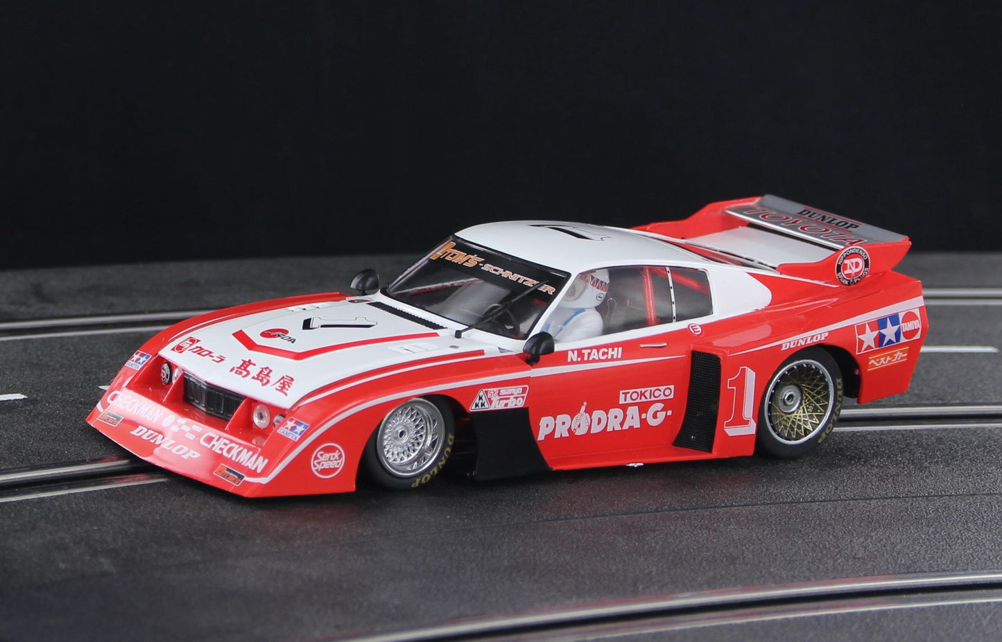 Racer Sideways Toyota Celica LB Turbo '79 Fuji GC Winner 1/32 Slot Car SW94