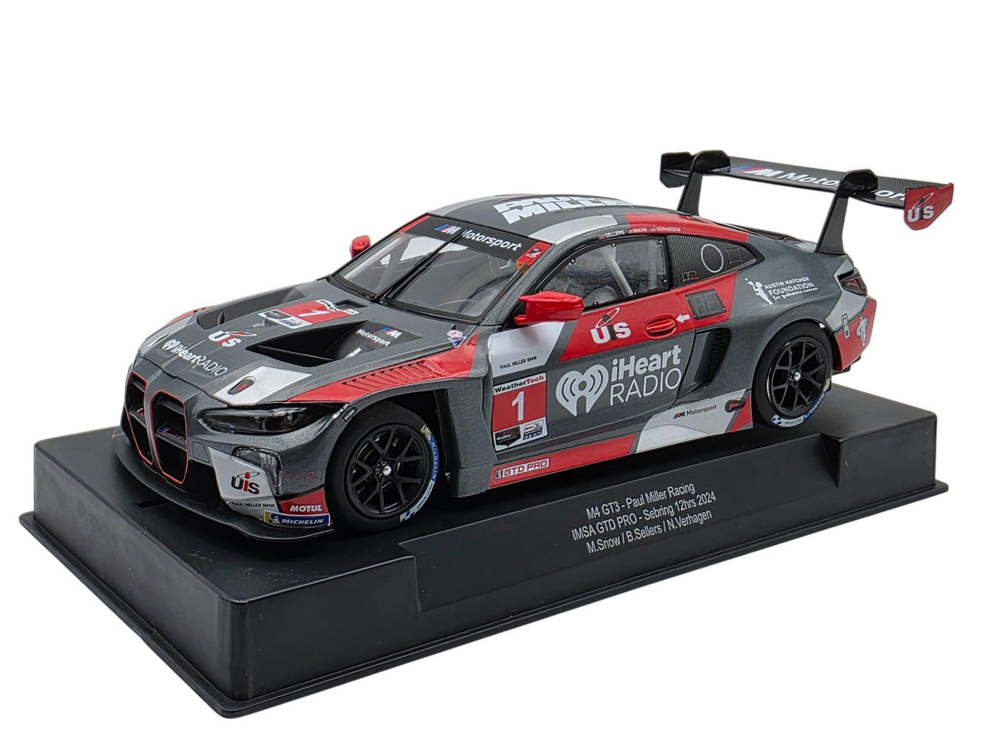 Racer Sideways BMW M4 GT3 Paul Miller Sebring 2024 1/32 Slot Car SWCAR09C