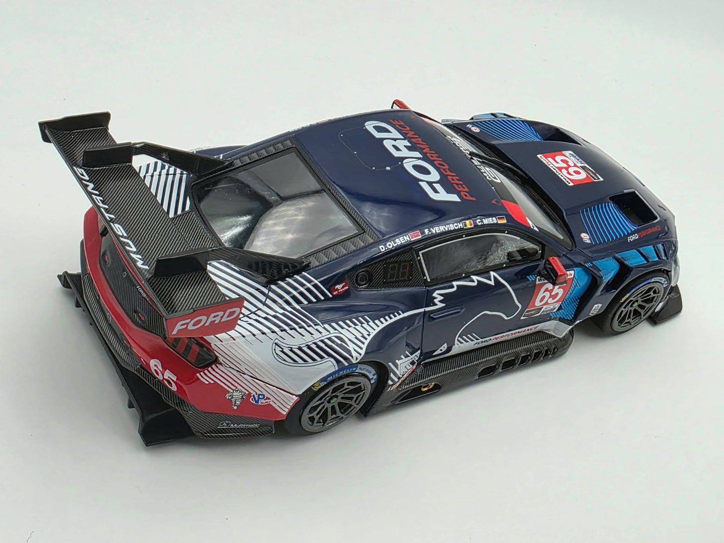 Sideways Ford Mustang GT3 Multimatic Daytona 24H 2025 1/32 Slot Car SWCAR10C