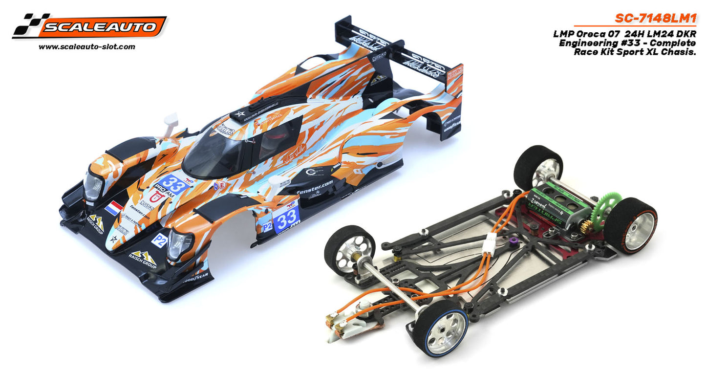 Scaleauto Oreca 07 LMP DKR Engineering Le Mans 2024 SPORT XL 1/24 Slot Car.