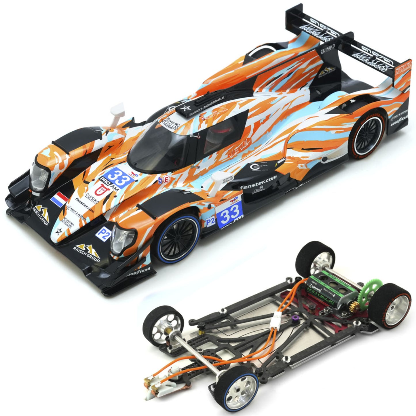 Scaleauto Oreca 07 LMP DKR Engineering Le Mans 2024 SPORT XL 1/24 Slot Car.