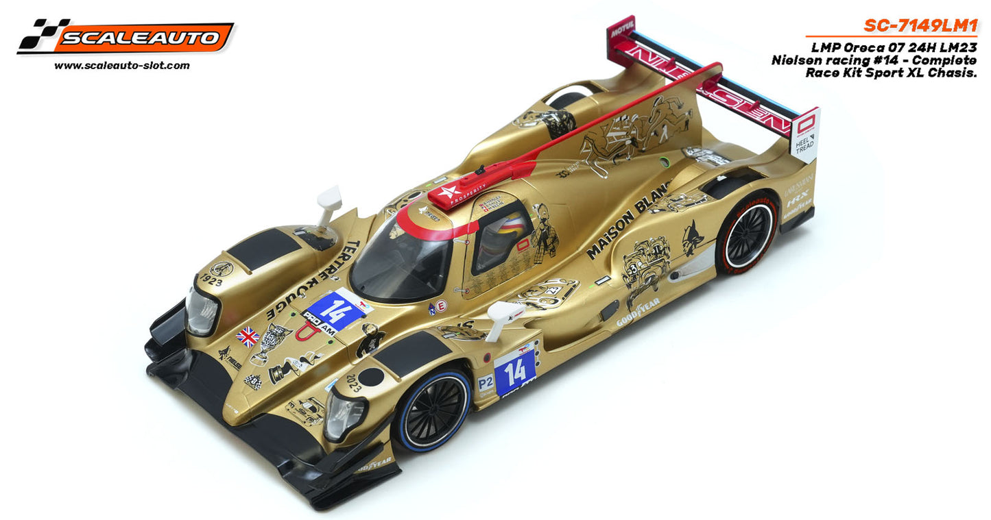 Scaleauto Oreca 07 LMP Nielsen Racing Le Mans 2023 SPORT XL 1/24 Slot Car.