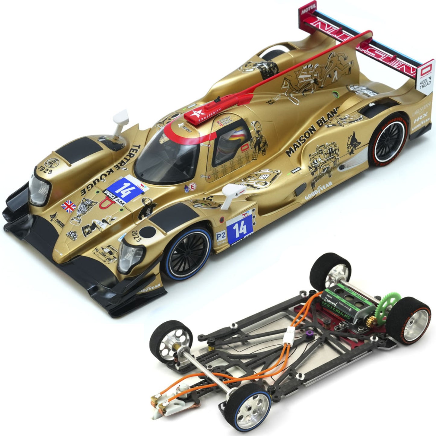 Scaleauto Oreca 07 LMP Nielsen Racing Le Mans 2023 SPORT XL 1/24 Slot Car.
