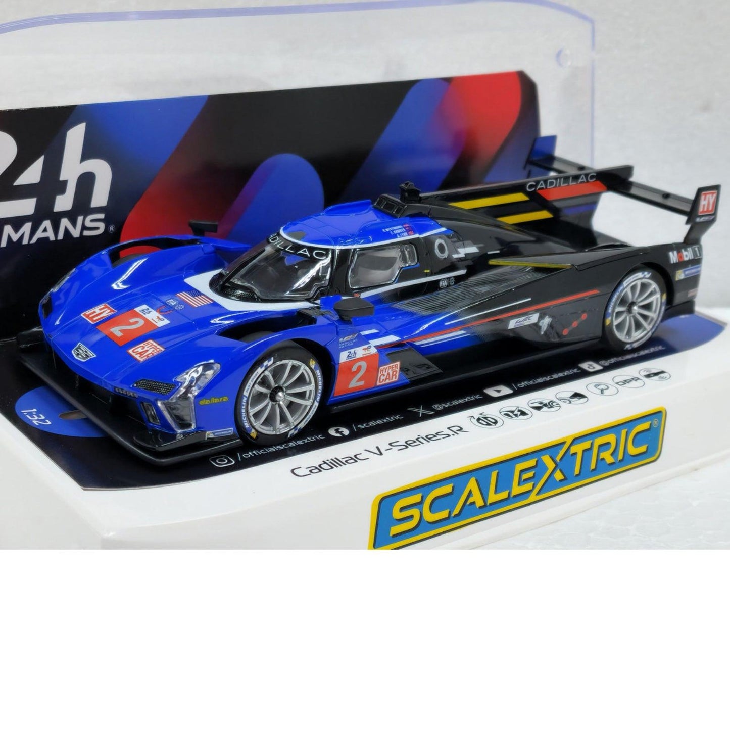 Scalextric C4512 Cadillac V-Series R Le Mans 2023 1/32 Slot Car DPR.