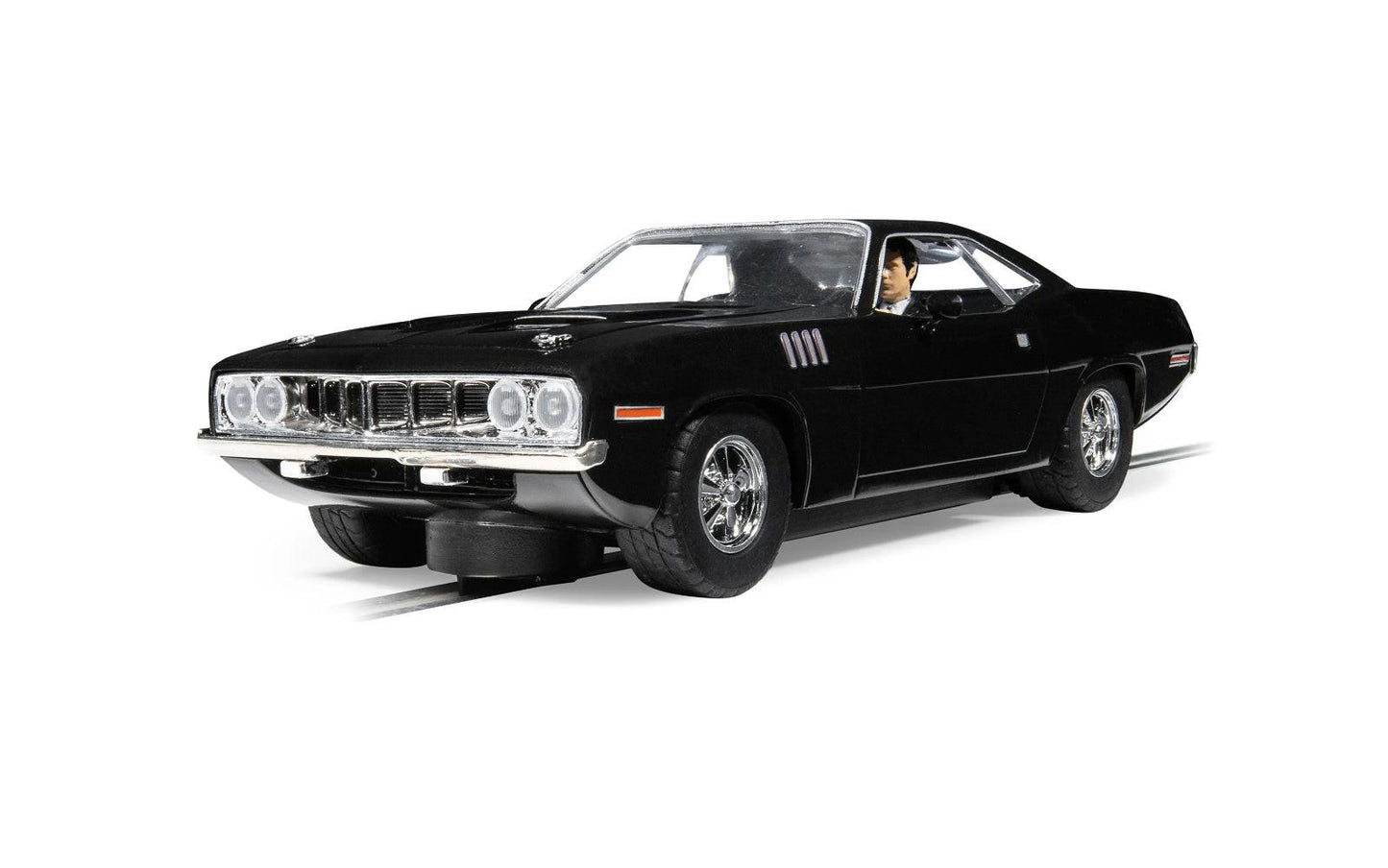 Scalextric C4595 Plymouth Barracuda John Wick Chapter 4 1/32 Slot Car DPR.