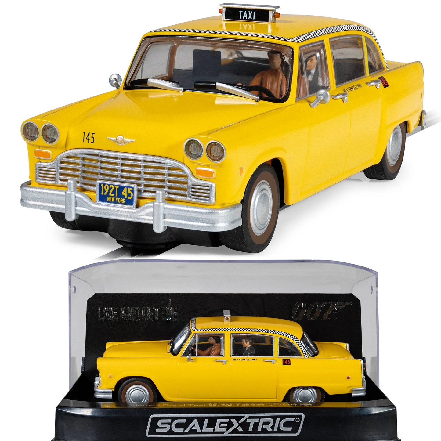 Scalextric C4606 James Bond Checker Taxi Live And Let Die 1/32 Slot Car DPR
