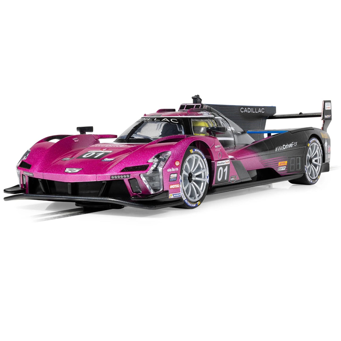 Scalextric C4611 Cadillac V-Series R Road Atlanta 2024 Pink 1/32 Slot Car DPR.
