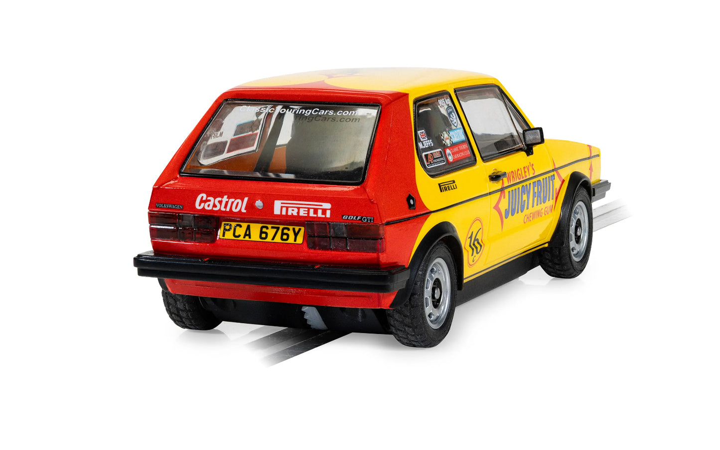 Scalextric Volkswagen Golf MK1 GTI Juicy Fruit 1/32 Slot Car C4625