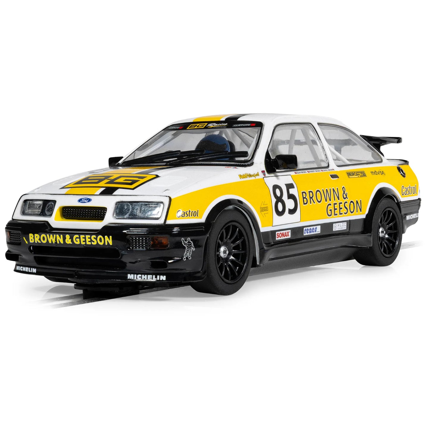 Scalextric C4628 Ford Sierra RS500 YTCC Dan Brown 2024 1/32 Slot Car DPR