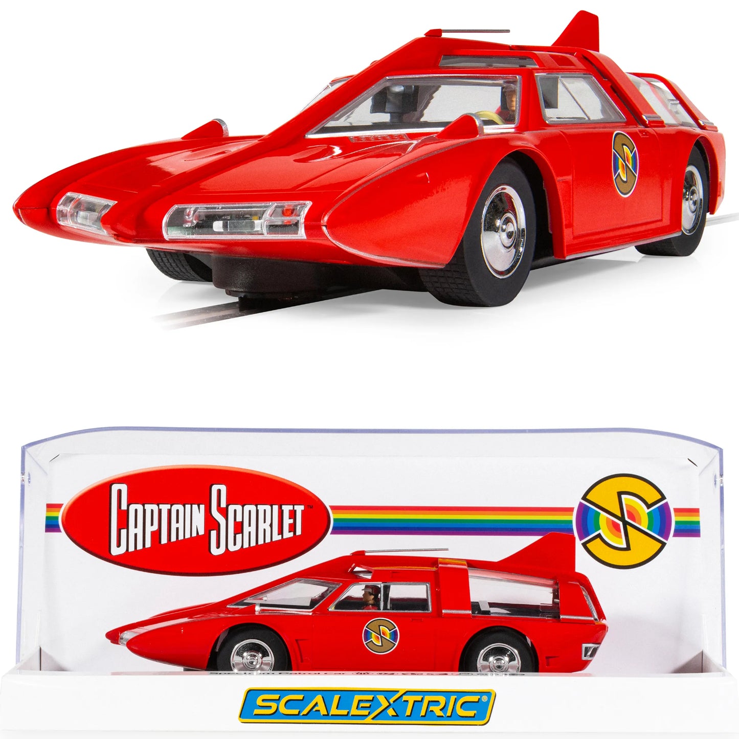 Scalextric C4641 Captain Scarlet Spectrum Patrol Car SPC 1/32 Slot Car DPR.