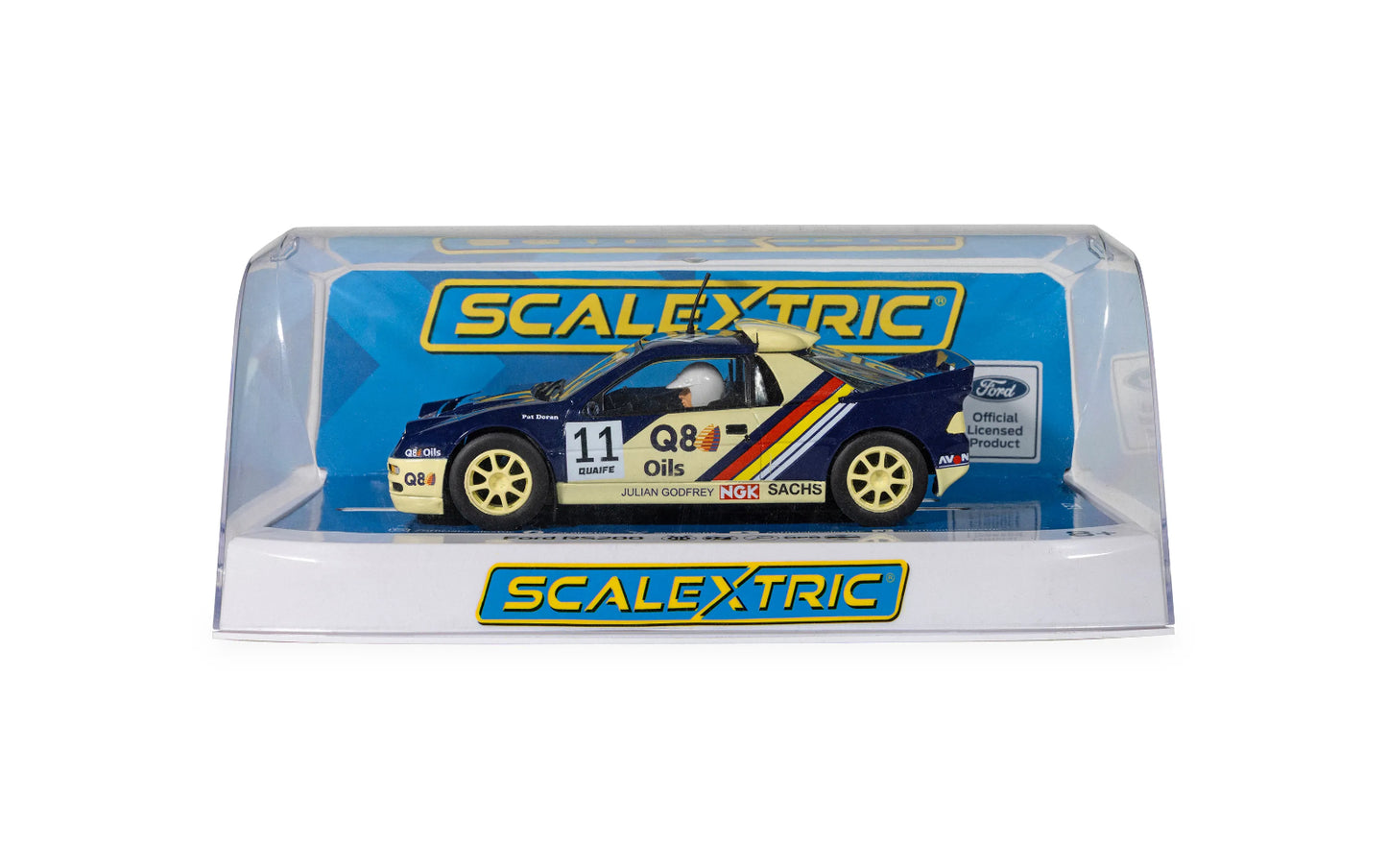 Scalextric Ford RS200 Pat Doran Rally 1/32 Slot Car C4667 DPR