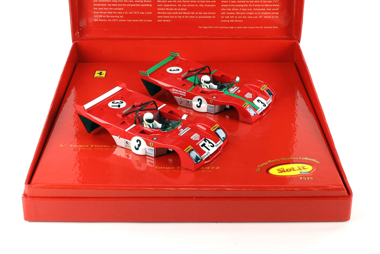Slot.it KW01 Ferrari 312PB 1972 Targa Florio Winners SET 312 1/32 Slot Car Kit