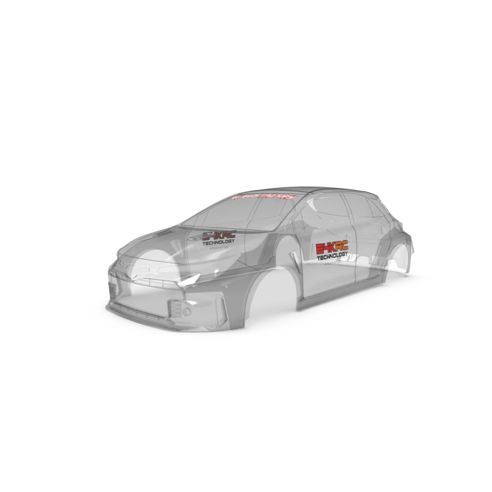 24K RC Technology 1/10 Corolla DPR Drift Clear Body Set (260mm Wheelbase)