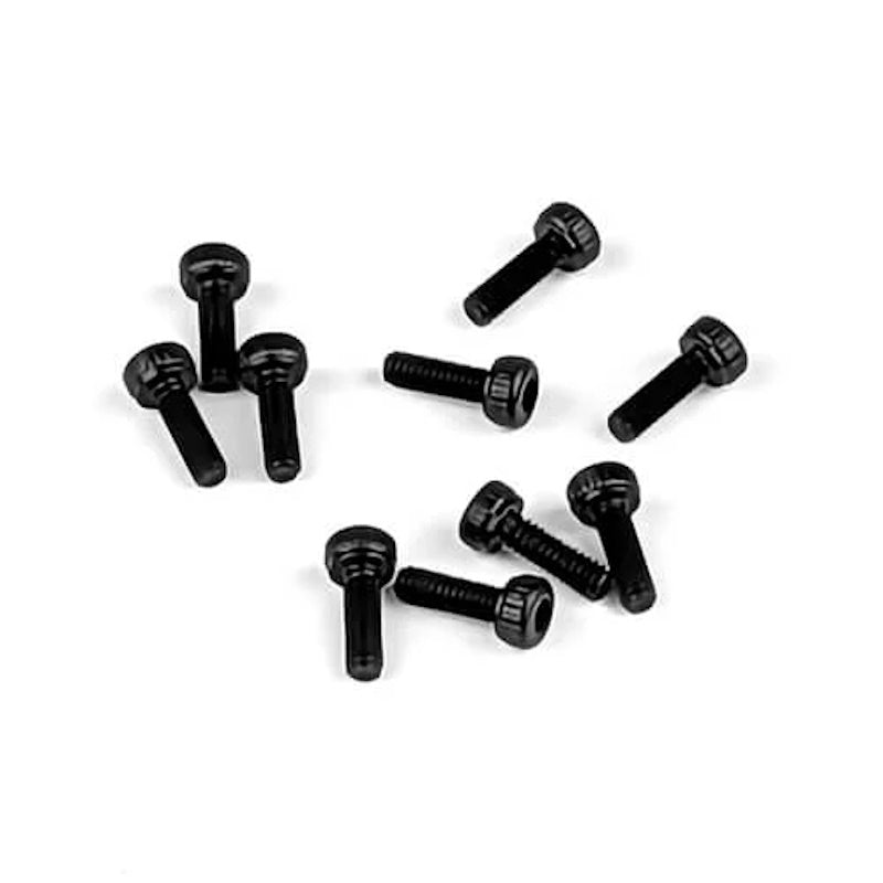 Tekno RC 1265 – M2x6mm Cap Head Screws (black, 10pcs)
