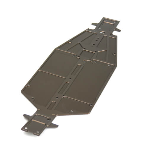 Tekno TKR6501B Chassis (revised, 7075, 3mm, hard anodized, lightened, ET410 EB410