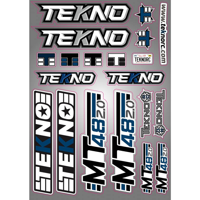 Tekno RC TKR9618 Decal Sheet MT48 2.0