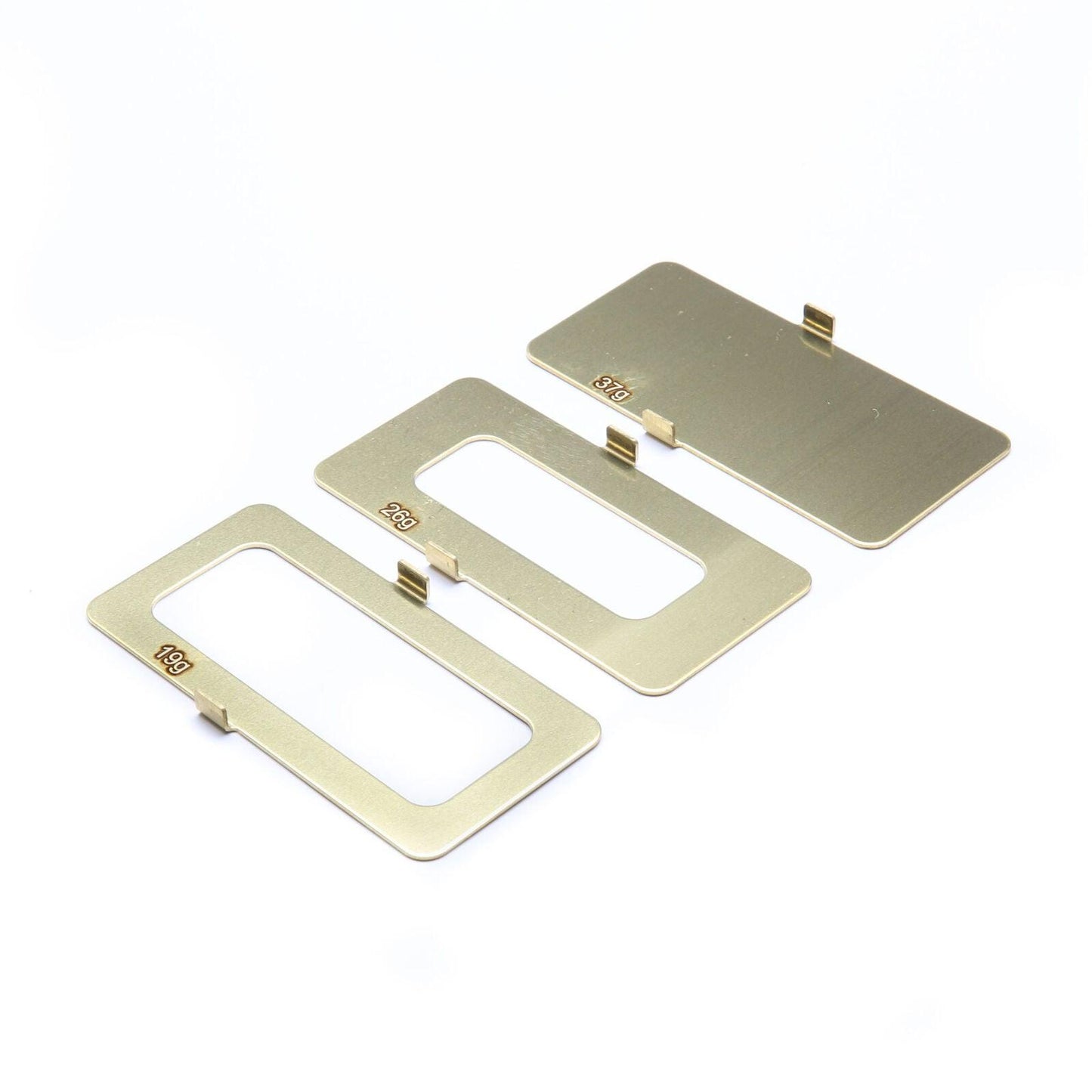 Losi 22 5.0 Buggy Brass Battery Weight Set 19g, 26g, 37g TLR331045