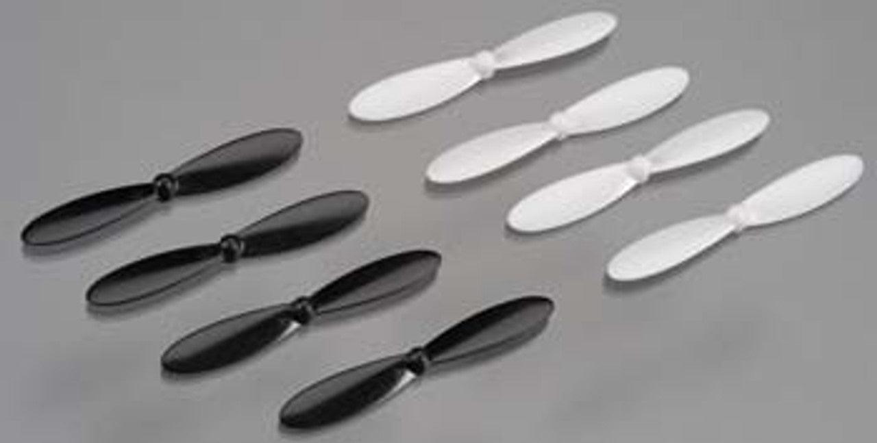 Traxxas 6225 Rotor Blade Set (White & Black) (8) (QR-1)