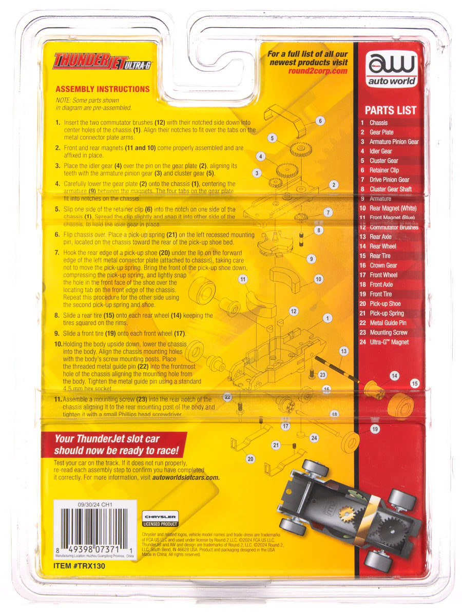 Auto World 1941 Willys Gasser Deluxe Pit Kit White Body HO Slot Car TRX130