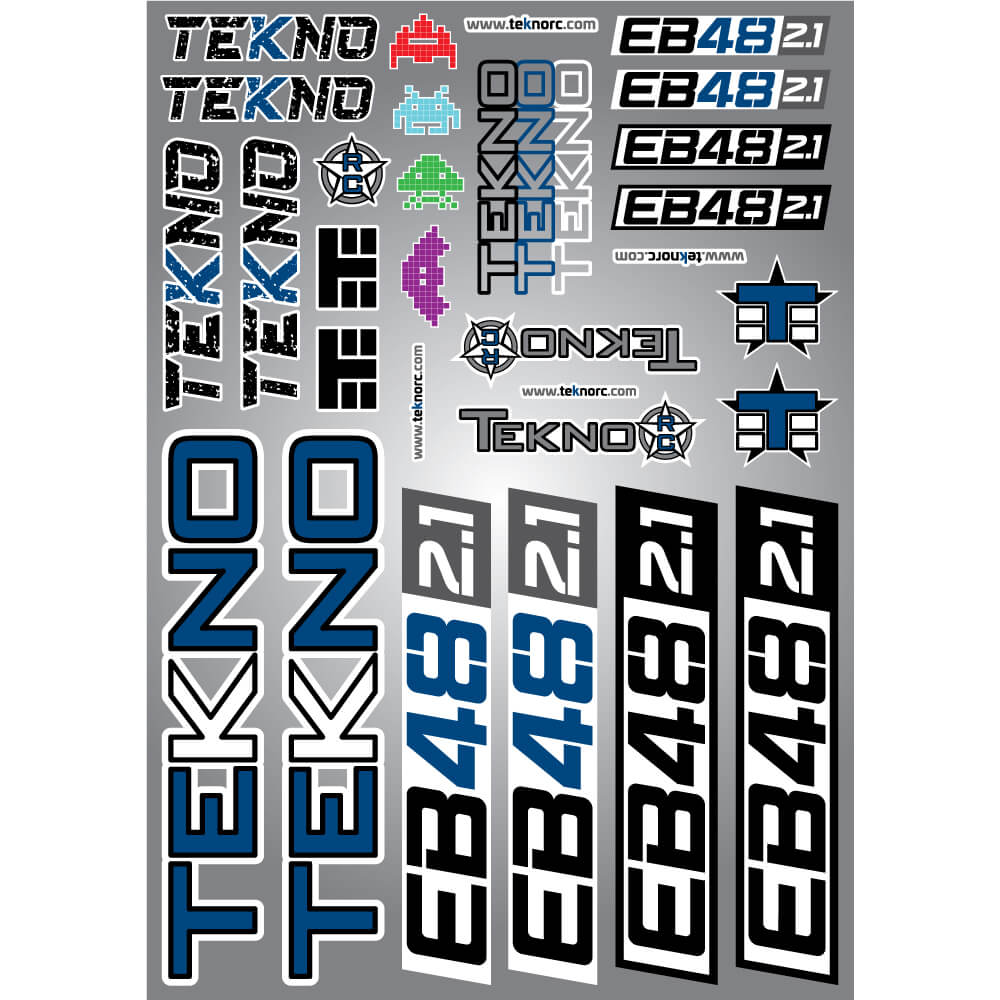 Tekno RC TKR9247 Decal Sheet EB48 2.1