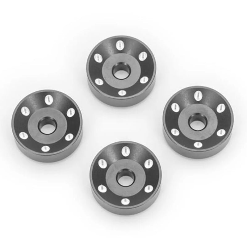 Traxxas 10257-GRAY (4) Wheel Washers Machined Aluminum Gray For Maxx Slash