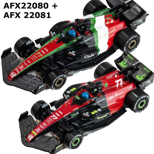 AFX Alfa Romeo 2023 F1 Monza Spa HO Slot Car 22080 22081 Formula One.