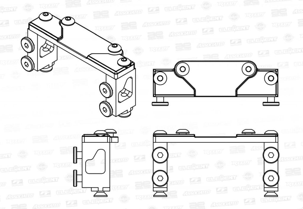 Associated 90053 RC10B6 Builder's Support Kit 2