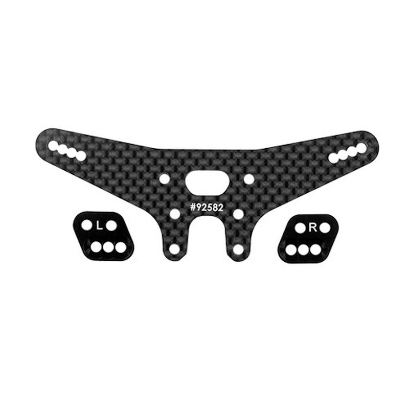 Team Associated 92578 RC10B7.1 FT Gull Dropper and Rear Shock Tower Set, -2mm