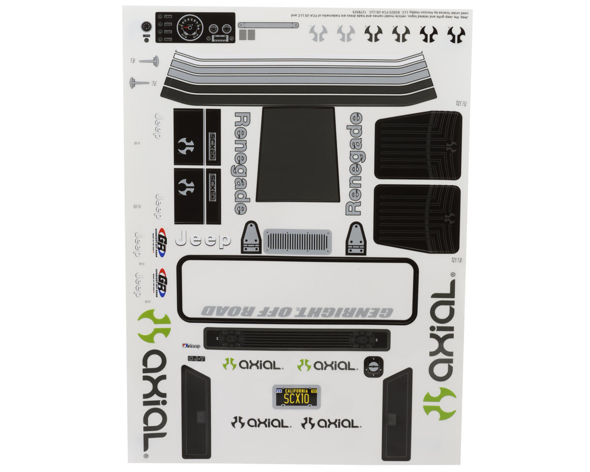 Axial Jeep CJ-7 body rear view