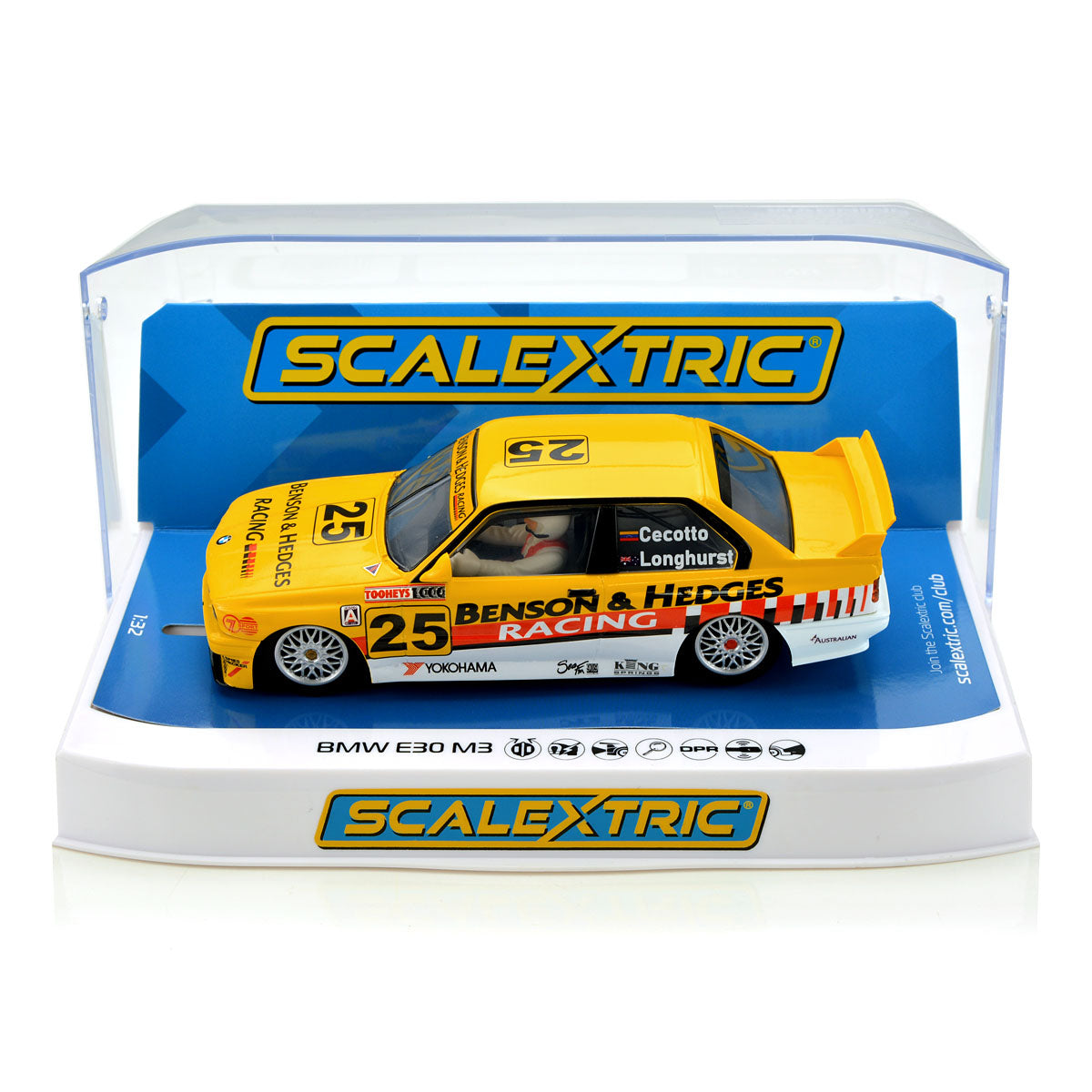 Scalextric C4086 BMW E30 M3 Bathurst 1000 1992 1/32 Slot Car DPR - PowerHobby