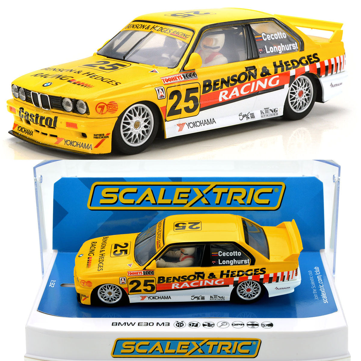 Scalextric C4401 BMW E30 M3 1/32 Slot Car DPR for Carrera SCX