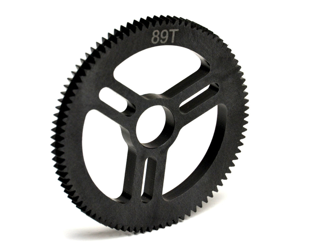 Exotek 2074 Flite Spur Gear, 48 Pitch 89 Tooth, Machined Delrin, for EXO Spur Gear Hubs