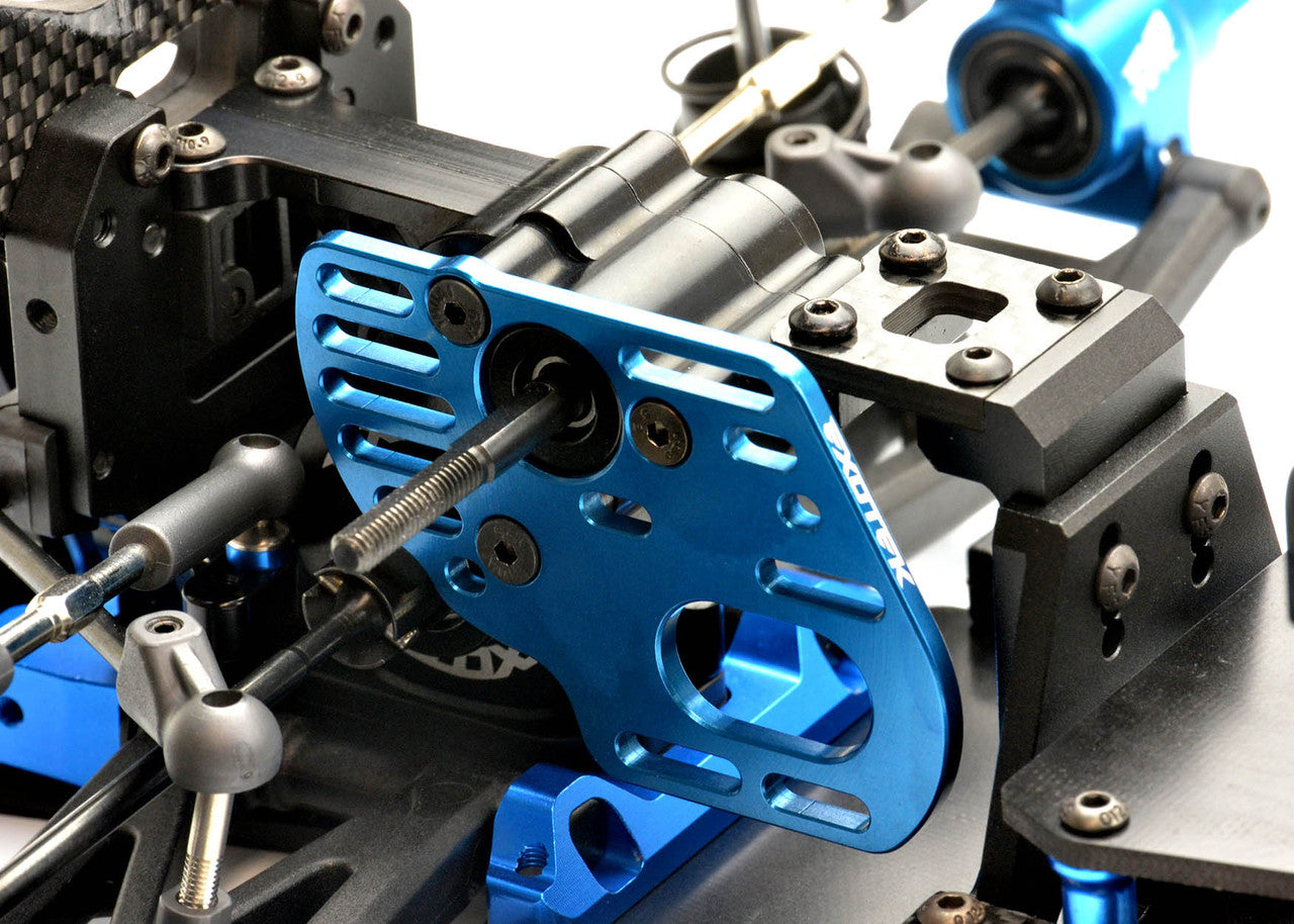 Exotek 2123 Associated DR10M Alloy 3 Gear Gearbox with Motor Plate 7075