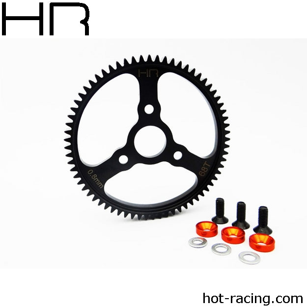 Hot Racing Heavy Duty Steel Spur Gear, 68 Tooth 32 Pitch 0.8M Summit E-Revo