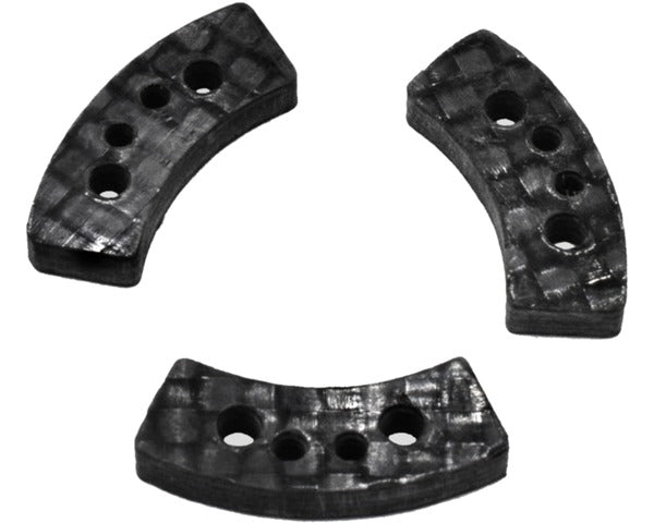 Hot Racing Carbon Fiber Long Slipper Clutch Pads (3pcs), for Traxxas Vehicles