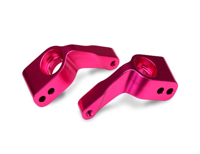 Traxxas 3652P Aluminum Stub Axle Carrier (Pink) (2) Rustler, Stampede, Slash