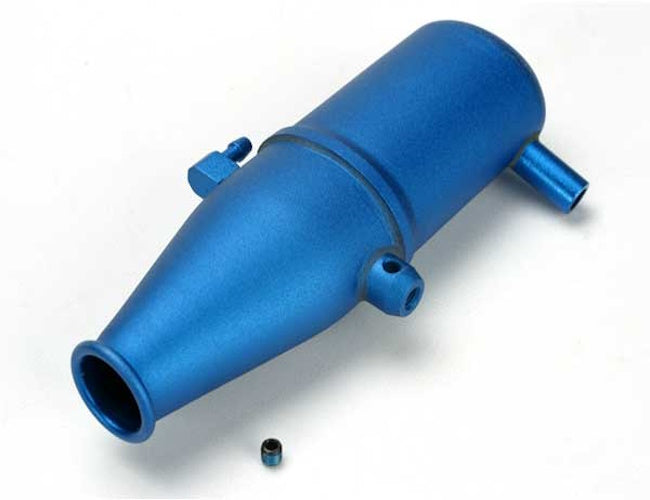 Traxxas 5342 Tuned Pipe, Aluminum, Blue-Anodized: Revo Nitro