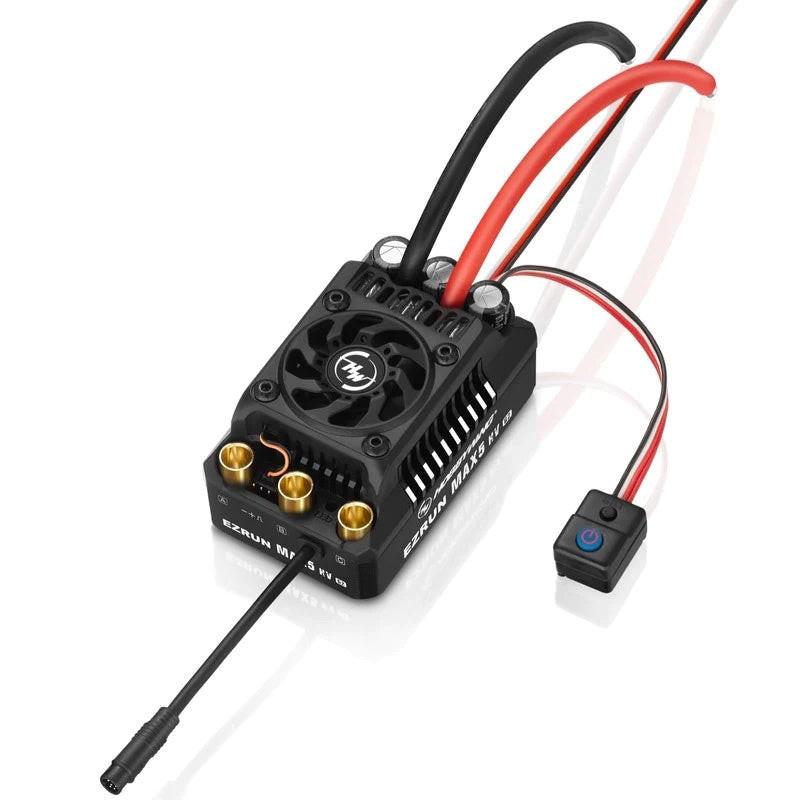 Hobbywing HWI30104200 EZRun MAX5 G2 1/5 Scale WP Brushless ESC 250A 6-12S - PowerHobby