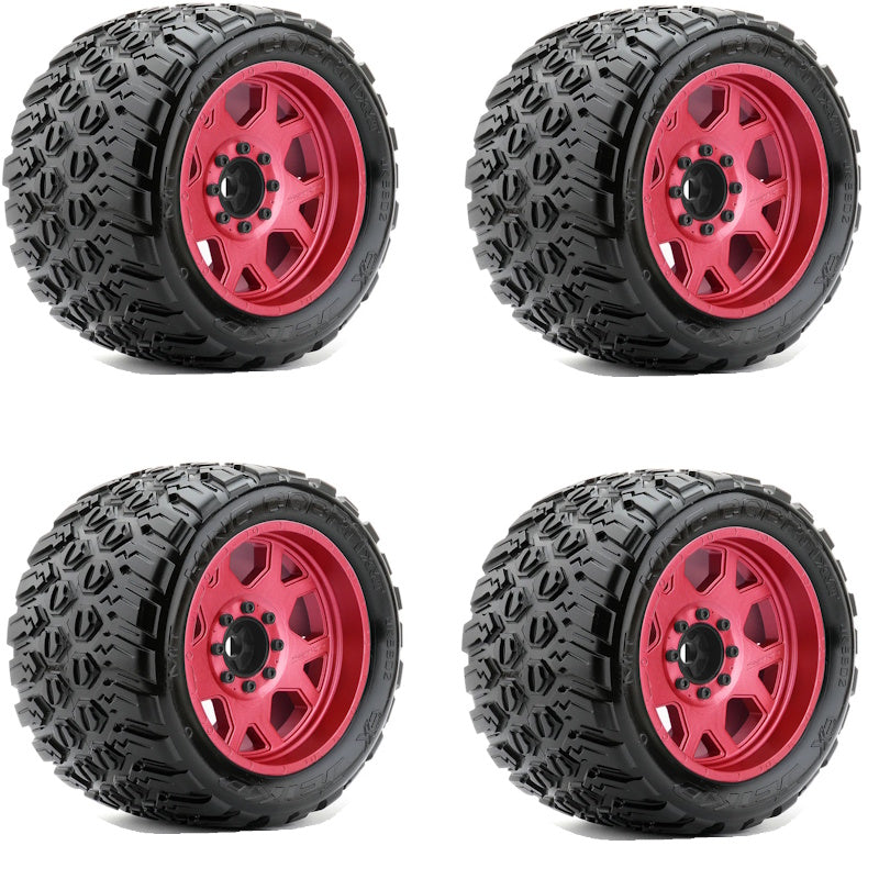 Powerhobby King Cobra 1/5 Belted Tires Red (4) FOR Traxxas X-Maxx Kraton 8S