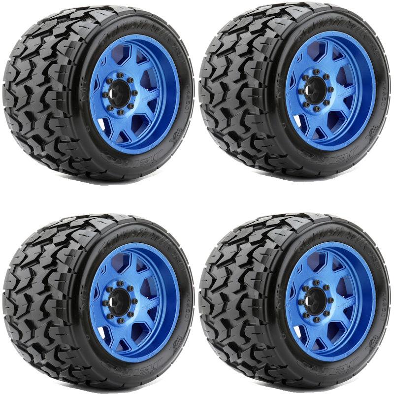 Powerhobby Tomahawk 1/5 Belted Tires Blue (4) FOR Traxxas X-Maxx Arrma (Copy)