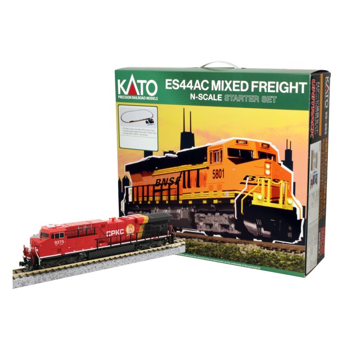 Kato 106-0027 N ES44AC GEVO Freight Train Set Canadian Pacific Kansas City CPKC