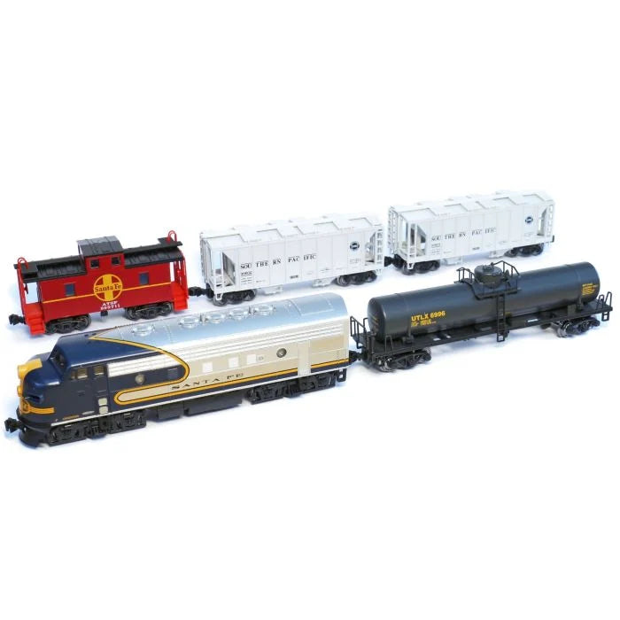 KATO 106-0051 N Scale Santa Fe AT&SF Bluebonnet F7 Freight Train Starter Set