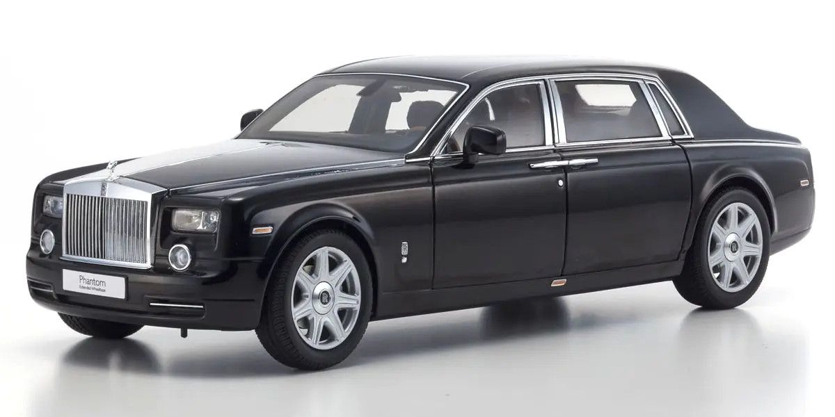 KYOSHO ORIGINAL 1/18 Rolls-Royce Phantom EWB (Black) Diecast Car
