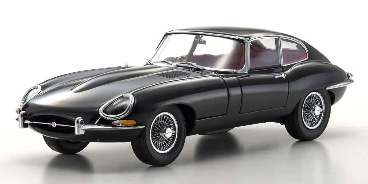 KYOSHO ORIGINAL 1/18scale Jaguar E-Type (Black) 08954BK Diecast Car