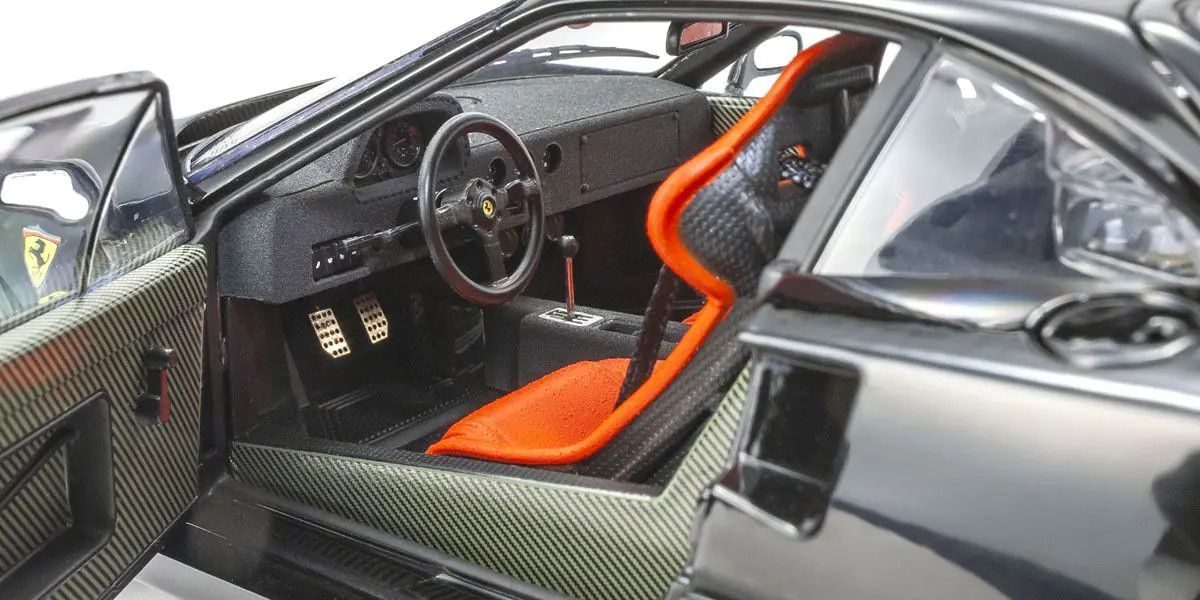 Kyosho 1/18 Ferrari F40 Diecast Model Car Black 08416Bk Scale